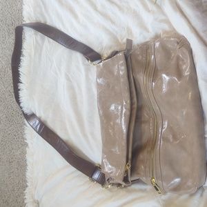 Braciano Crossbody Tan and Brown Leather Purse